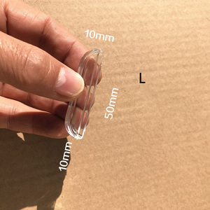 Tiradores de armario de cristal acrílico largo transparente moderno, manija de cajón para cocina, baño, puertas de armario, estilo de diseño moderno - Product Image 3