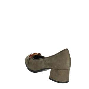 Cinzia Soft Women's Mary Jane Pumps Suede Slip-On <b>Block</b> Heel Taupe Color Heel Height 40 - Product Image 1