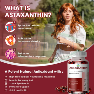 Extrait d'astaxanthine liposomale Softgels <span class=keywords><strong>Huile</strong></span> <span class=keywords><strong>de</strong></span> <span class=keywords><strong>coco</strong></span> Capsules d'astaxanthine Softgel pour peau yeux articulations et soutien immunitaire - Product Image 4