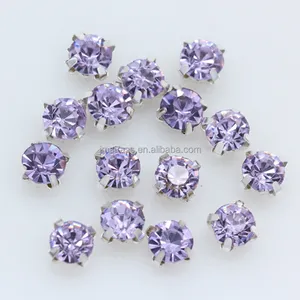 New Colors Glass Fancy Stone Claw Crystal Rhinestones Sew On Clothes