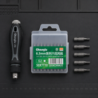 Embouts de tournevis Torx de sécurité TT10 en acier allié S2, 50 mm, tige hexagonale de 6,3 mm, 10 pièces, embouts de perceuse à visser Star Power, fournis par l'usine