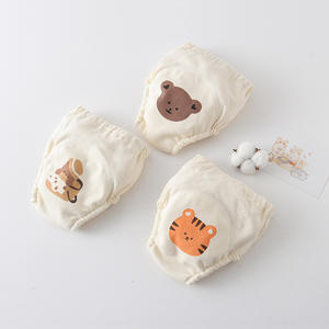 Celana latihan bayi, celana popok katun bayi menyerap cepat, celana latihan toilet tahan air katun Muslin - Product Image 1