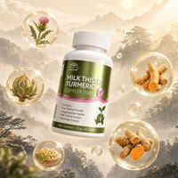 Comprimés de Santé Hépatique au Chardon-Marie et Curcuma avec Extrait d'Artichaut, Peptide de Soja, Oligopeptide – Marque Privée OEM