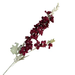 ดอกไม้ประดิษฐ์ Jinxi Larkspur สีแดง ผ้าไหม สำหรับตกแต่งงานแต่งงานและบ้าน - Product Image 4