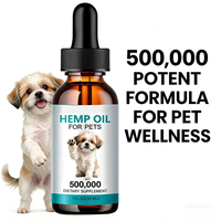 Huile de chanvre premium à marque privée, multivitamines pour animaux de compagnie, soulagement de l'anxiété, de la douleur et du stress, soutien des hanches et des articulations pour chiens et chats