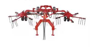 Râteau à foin rotatif efficace avec roue à doigts pour tracteur, machine d'épandage d'herbe entraînée par prise de force, 260 kg, garantie 1 an - Product Image 6