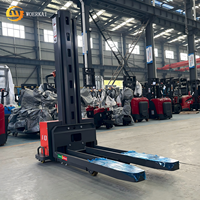 Stacker Hidrolik Listrik Portabel Tugas Berat CE ISO 9001 1500kg, Terpasang di Truk, Baterai Lithium-Ion, Pengangkat Material Multiguna untuk