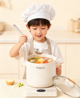 Robot culinaire pour bébé de qualité supérieure, cuiseur multifonction électrique, mini-casserole multifonction avec 8 fonctions, protection contre la surchauffe et la sursecousse