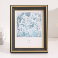 Nouvel Arrivage Classique Léger De Luxe Personnalisé Couleur Fer Renforcé En Plastique Photo Cadre Letterpress Impression Personnalisé Debout