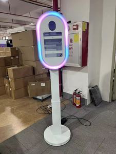 Oval <span class=keywords><strong>IPad</strong></span> Photo Booth Paquete de estuche de vuelo cambiable de color para fiestas de boda Compatible SLR Se puede elevar Agujero de cámara reducido - Product Image 2