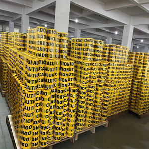 EONBON <strong>Custom</strong> Printed Barricade <strong>Tape</strong> Yellow Adhesive Caution <strong>Warning</strong> <strong>Tape</strong> Pe Caution <strong>Tape</strong>