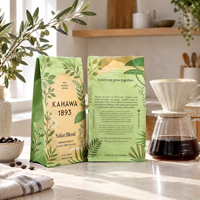 Sacs d'emballage pour café, sacs refermables en Mylar, emballage personnalisé imprimé, sac sous vide en rouleau pour les distributeurs d'aliments de spécialité
