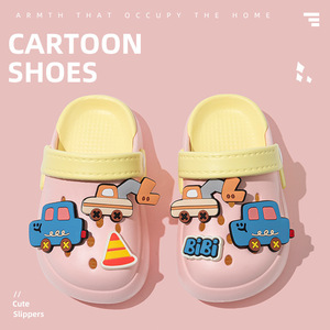 Chaussons décontractés pour enfants, sandales d'été en EVA à motif de dessin animé pour garçons, pantoufles d'intérieur pour enfants, sandales de plage pour filles, sandales de bain pour bébés - Product Image 3