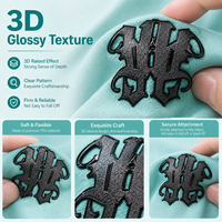 Services ODM/OEM : Étiquettes thermocollantes en TPU à effet 3D en relief, très extensibles, flexibles, lavables, pour patchs de vêtements