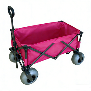 <span class=keywords><strong>Chariot</strong></span> <span class=keywords><strong>de</strong></span> camping pliable facile à ranger, design à pliage rapide, avec roues à ballons et cadre robuste - Product Image 1
