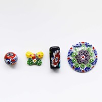 Verre Millefiori Coe 96 à fusion à chaud, couleurs mélangées, 6-12 mm, en stock, prêt à être expédié