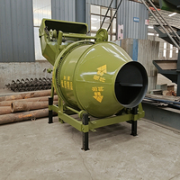 Bétonnière à tambour diesel, bétonnière mobile portable pour projets de construction