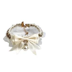 Hermoso Collar Ajustable para Mascotas con Perlas Elegantes, para Perros y Gatos, para Todas las Estaciones, Estilo Geométrico - Product Image 4
