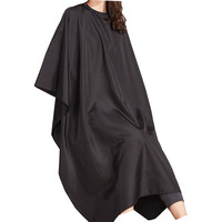 Cape de coiffeur antistatique en PVC, imperméable, avec logo personnalisé, réglable, vente en gros, OEM, usine, pour salon de coiffure - Meilleures ventes