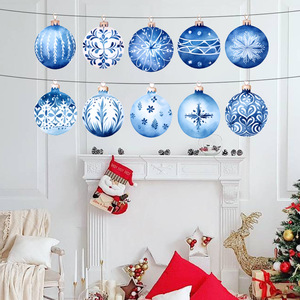 DAMAI 2025 New Christmas Party Decorative Items Honeycomb Arrangement Spiral Hanging Decoration Pull Flag Banner Set - Product Image 6