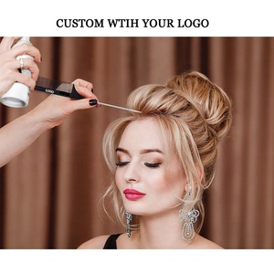 Peigne à queue de rat coloré avec logo personnalisé, peignes à effiler, maquilleur, salon de coiffure, utilisation pour tous les types de <span class=keywords><strong>cheveux</strong></span>, aiguille longue, coiffure, noir - Product Image 4