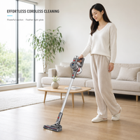 Aspirateur sans fil léger multi-usages, souffleur, aspirateur cyclonique, brosse électrique, LED, pour la maison, les animaux domestiques, l'hôtel