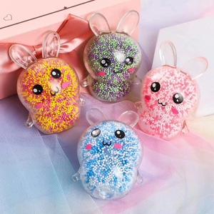 Mini <b>Squishy</b> Toys Bunny Squeeze Stress Relief Toy for Party Favors Funny Balls Fidget Toy for Kids - Product Image 1