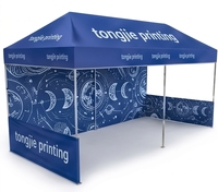 Tente de réception 10x20 pieds avec structure en aluminium, robuste, imperméable, pour événements extérieurs, salons professionnels, expositions, chapiteaux, gazebos, logo personnalisé, sport, 600D