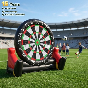 Jeu de fléchettes géantes de football <span class=keywords><strong>gonflables</strong></span> certifiées CE <span class=keywords><strong>pour</strong></span> usage commercial, avec cible de fléchettes de football et défi de frappe au velcro, idéal <span class=keywords><strong>pour</strong></span> les entreprises de <span class=keywords><strong>location</strong></span> - Product Image 1
