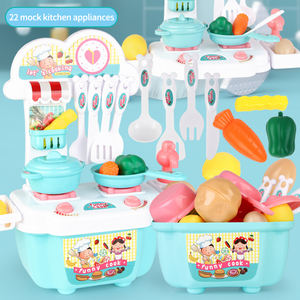 Vente en gros de maisons de jeu pour enfants, mini-cuisine en plastique, jouets éducatifs, jeux de simulation de nourriture pour enfants, ensemble unisexe, âge 3+, boîte de couleur - Product Image 6