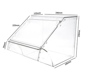 Venta al por mayor de acrílico transparente de gran capacidad personalizado caja de almacenamiento de alimentos dulces estante de aperitivos colgante bolsillo transparente para uso en el baño - Product Image 1