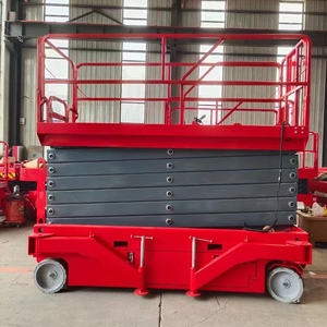 Otomatik Yürüyen Kaldırma Yüksekliği 6m 8m 10m 12m 14m Kendinden Tahrikli Mobil Elektrikli Makaslı Platform Adam Asansörü - Product Image 1