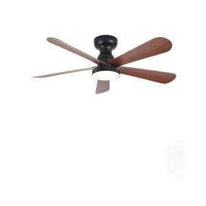 52 inch modern wooden fan <b>light</b> indoor graffiti intelligent pendant <b>light</b> 4 wooden blade <b>remote</b> <b>control</b> LED <b>ceiling</b> fan - Product Image 1