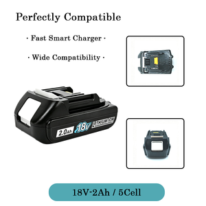 可充电电池 18V 电动工具，适用于振动式多功能工具、切割工具、修枝剪、剪叶刀、除雪机、混凝土振动器 - Product Image 1