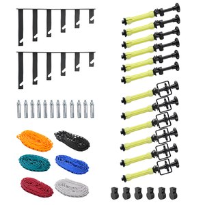 Sistema di Supporto per Sfondo Fotografico a 6 Rulli con Montaggio a <span class=keywords><strong>Parete</strong></span>, 2 Ganci a Sei Pieghe, 12 Barre Espandibili, 6 Catene - Product Image 1