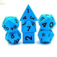 Vente flash - Dés polyédriques en silicone personnalisés D20, couleurs mélangées, dés géants pour jeux de société et de cartes