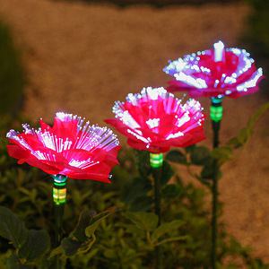 Solar Garden <b>Lights</b> <b>Rose</b> Flower Led Solar Powered Outdoor Decorative Lawn <b>Light</b> For Yard Patio Balcony Landscape Lighting - Product Image 3