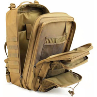 Sac à dos de randonnée grande capacité personnalisé pour l'extérieur, imperméable, durable, sac d'assaut 45L, sac à dos tactique, sac d'étudiant unisexe en polyester