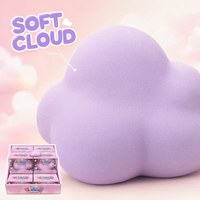 Mainan Squishy TPR Bentuk Awan, Slow Rising, Pereda Stres, Mainan Remas untuk Anak-anak dan Dewasa