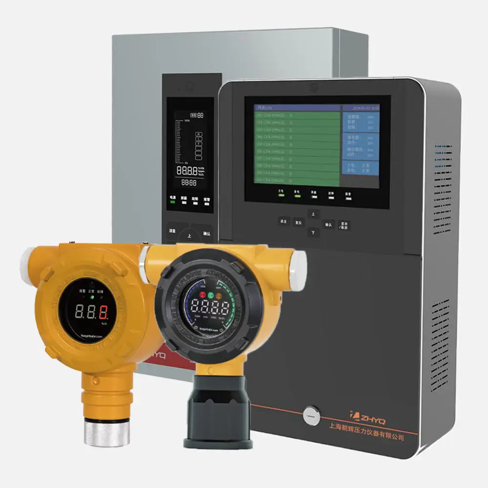 Gaz combustible toxique industriel fixe multi intelligent h2s hydrogène méthane ammoniac co co2 o2 sf6 détecteur de gaz gpl d'ozone