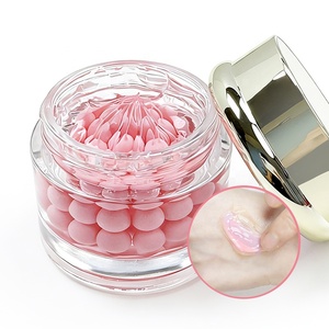 Crème Visage Éclat Quotidien à la Vitamine B5 et Perles de <span class=keywords><strong>Sakura</strong></span> Rose Clair, Perles d'Algues Marines, Hydratant Illuminateur et Lissant pour la Peau, Vente en Gros et Marque Privée - Product Image 4