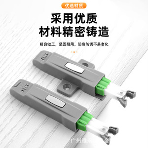 Cabinet Door Latch Rebound Mechanism <b>Push</b> <b>Button</b> Self Locking Spring <b>Switch</b> Surface Mounted Concealed Version Plastic - Product Image 4