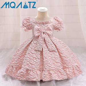 MQATZ Abito da Cerimonia per <span class=keywords><strong>Neonata</strong></span> con Stampa Floreale, Vestito per Festa di Compleanno per Bambine - Product Image 4