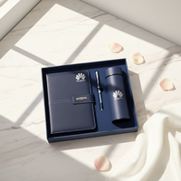 Carnet de notes A5 promotionnel personnalisé haute performance avec impression de logo, stylo et gourde – Coffret cadeau pour la vente en gros