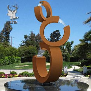 Fuente <span class=keywords><strong>de</strong></span> Agua <span class=keywords><strong>de</strong></span> Acero Corten para Jardín, Esculturas <span class=keywords><strong>de</strong></span> Acero para Jardín, Promoción <span class=keywords><strong>de</strong></span> Marzo, Económicas - Product Image 1