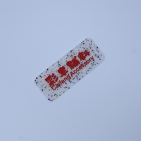 Usine personnalisée 3d lettres étiquette en caoutchouc nom Logo Transparent étiquettes de vêtements en Silicone souple pour vêtement