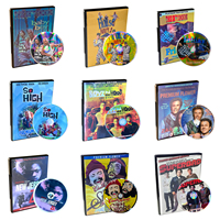 Étui personnalisé pour CD/DVD en forme de cercle, motif dessin animé, sacs Mylar découpés exotiques 8ème génération 3,5g, pochette autoportante, emballage alimentaire recyclable