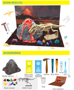 Enfants Science Éducatif Creuser Dinosaure 3D Squelette STEM <span class=keywords><strong>Volcan</strong></span> Dino Gemstone Excavation Kits - Product Image 2