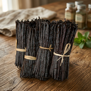 Natural Organic AD Air Dried Brown-Black Madagascar Planifolia <b>Vanilla</b> <b>Beans</b> A+ High Grade Premium Quality Strong Rich Aroma - Product Image 3