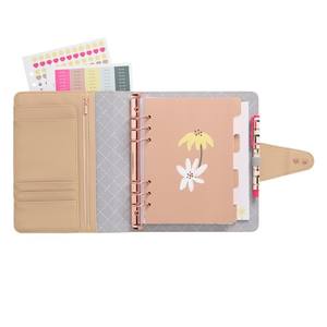 Organizador de diseño de moda al por mayor, 6 anillas, <span class=keywords><strong>Agenda</strong></span>, diario, cuaderno de PU, <span class=keywords><strong>2022</strong></span> - Product Image 2